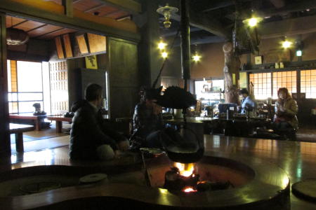 茶屋の店内