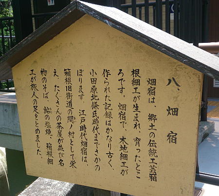 畑宿説明