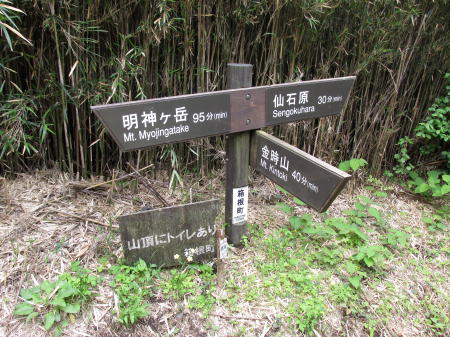 矢倉沢峠分岐点